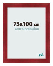 Marco de Fotos 75x100cm Vino Tinto Barrido MDF Pisa Delantera Tamano | Yourdecoration.es