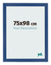 Marco de Fotos 75x98 cm Azul Oscuro MDF Bologna Delantera Tamano | Yourdecoration.es