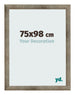 Marco de Fotos 75x98 cm Metal Vintage MDF Bologna Delantera Tamano | Yourdecoration.es