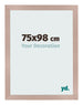 Marco de Fotos 75x98 cm Rosa Viejo MDF Bologna Delantera Tamano | Yourdecoration.es