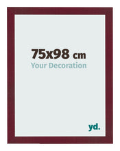 Marco de Fotos 75x98 cm Vino Tinto Barrido MDF Bologna Delantera Tamano | Yourdecoration.es