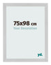 Marco de Fotos 75x98cm Acero Inoxidable MDF Bologna Delantera Tamano | Yourdecoration.es