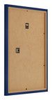 Marco de Fotos 75x98cm Azul Oscuro Barrido MDF Bologna Trasera Oblicuo | Yourdecoration.es