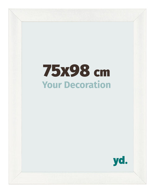 Marco de Fotos 75x98cm Blanco Vintage MDF Pisa Delantera Tamano | Yourdecoration.es