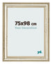Marco de Fotos 75x98cm Brillo Metalico MDF Lazio Delantera Tamano | Yourdecoration.es