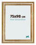 Marco de Fotos 75x98cm Dorado Antiguo MDF Lazio Delantera Tamano | Yourdecoration.es