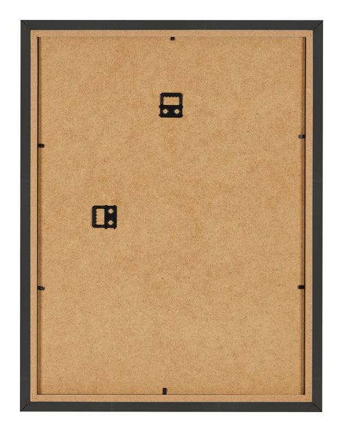 Marco de Fotos 75x98cm Negro Grano De Madera MDF Bologna Trasera | Yourdecoration.es