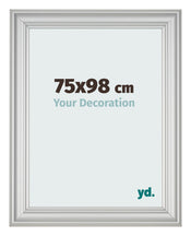 Marco de Fotos 75x98cm Plateado Mate MDF Lazio Delantera Tamano | Yourdecoration.es