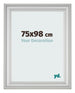 Marco de Fotos 75x98cm Plateado Mate MDF Lazio Delantera Tamano | Yourdecoration.es
