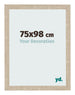 Marco de Fotos 75x98cm Roble Sonoma MDF Bologna Delantera Tamano | Yourdecoration.es