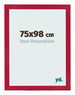 Marco de Fotos 75x98cm Rojo MDF Bologna Delantera Tamano | Yourdecoration.es