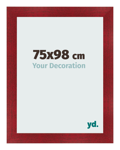Marco de Fotos 75x98cm Vino Tinto Barrido MDF Pisa Delantera Tamano | Yourdecoration.es