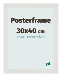 Marco de Poster 30x40cm Blanco Mate MDF Parma Tamano | Yourdecoration.es