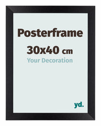 Marco de Poster 30x40cm Negro Mate MDF Parma Tamano | Yourdecoration.es
