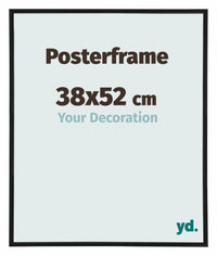 Marco de Poster 38x52cm Negro Mate Plastico Paris Tamano | Yourdecoration.es