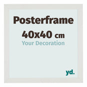 Marco de Poster 40x40cm Blanco Mate MDF Parma Tamano | Yourdecoration.es