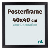 Marco de Poster 40x40cm Negro Mate MDF Parma Tamano | Yourdecoration.es
