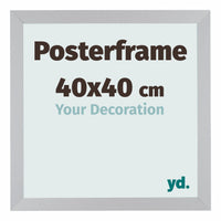 Marco de Poster 40x40cm Plateado MDF Parma Tamano | Yourdecoration.es