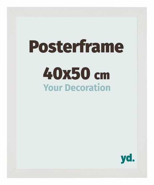 Marco de Poster 40x50cm Blanco Mate MDF Parma Tamano | Yourdecoration.es