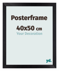 Marco de Poster 40x50cm Negro Mate MDF Parma Tamano | Yourdecoration.es
