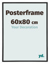 Marco de Poster 60x80cm Negro Mate Plastico Paris Tamano | Yourdecoration.es