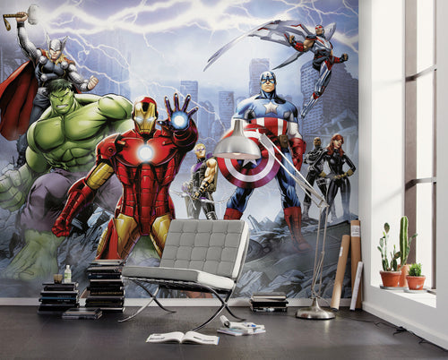 Marvel Avengers Ultimate Warriors Interior Papel Pintado DX6 183 | Yourdecoration.es