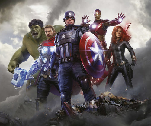 Marvel Avengers Working Together Papel Pintado DX6 208 | Yourdecoration.es