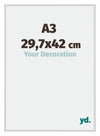 Miami Aluminio Marco De Fotos 29 7x42cm A3 Plateado Mate Delantera Tamano | Yourdecoration.es