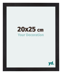 Mura MDF Marco de Fotos 20x25cm Negro grano de madera Parte delantera Tamano | Yourdecoration.es