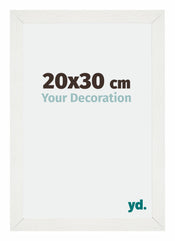 Mura MDF Marco de Fotos 20x30cm Blanco barrido Parte delantera Tamano | Yourdecoration.es