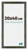 Mura MDF Marco de Fotos 20x40cm Azul y dorado fusionado Parte delantera Tamano | Yourdecoration.es