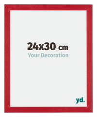Mura MDF Marco de Fotos 24x30cm Rojo Parte delantera Tamano | Yourdecoration.es