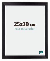 Mura MDF Marco de Fotos 25x30cm Negro Mat Parte delantera Tamano | Yourdecoration.es