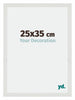 Mura MDF Marco de Fotos 25x35cm Blanco mate Parte delantera Tamano | Yourdecoration.es