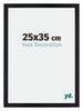 Mura MDF Marco de Fotos 25x35cm Negro Mat Parte delantera Tamano | Yourdecoration.es