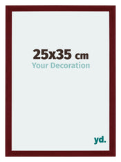 Mura MDF Marco de Fotos 25x35cm Vino tinto barrido Parte delantera Tamano | Yourdecoration.es