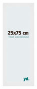 Mura MDF Marco de Fotos 25x75cm Blanco Muy Brillante Delantera Tamano | Yourdecoration.es