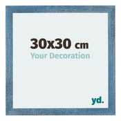 Mura MDF Marco de Fotos 30x30cm Claro azul barrido Parte delantera Tamano | Yourdecoration.es