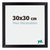 Mura MDF Marco de Fotos 30x30cm Negro Mat Parte delantera Tamano | Yourdecoration.es