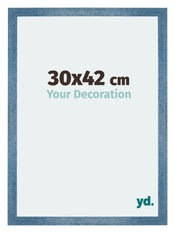 Mura MDF Marco de Fotos 30x42cm Claro azul barrido Parte delantera Tamano | Yourdecoration.es