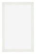 Mura MDF Marco de Fotos 33x48cm Blanco Barrido Delantera | Yourdecoration.es