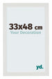 Mura MDF Marco de Fotos 33x48cm Blanco Mate Delantera Tamano | Yourdecoration.es
