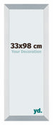 Mura MDF Marco de Fotos 33x98cm Aluminio Cepillado Delantera Tamano | Yourdecoration.es