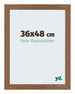 Mura MDF Marco de Fotos 36x48cm Roble Rústico Delantera Tamano | Yourdecoration.es