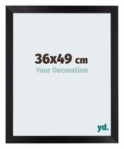 Mura MDF Marco de Fotos 36x49cm Negro Mate Delantera Tamano | Yourdecoration.es