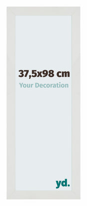 Mura MDF Marco de Fotos 37 5x98cm Blanco Mate Delantera Tamano | Yourdecoration.es