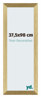 Mura MDF Marco de Fotos 37 5x98cm Dorado Brillante Delantera Tamano | Yourdecoration.es