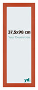 Mura MDF Marco de Fotos 37 5x98cm Naranja Delantera Tamano | Yourdecoration.es