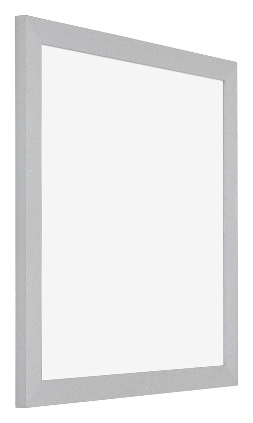 Mura MDF Marco de Fotos 40x40cm Plateado mate Parte delantera Oblicuo | Yourdecoration.es