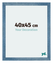 Mura MDF Marco de Fotos 40x45cm Claro azul barrido Parte delantera Tamano | Yourdecoration.es